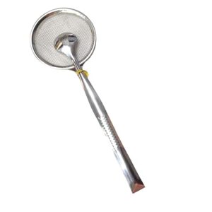 Private Lable 2In1 Stainless Steel Filter Spoon with Clip Food Kitchen OilFrying MultiFunctional pack of 2