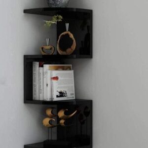 Private Lable Corner Shelves Espresso WallMounted Corner Wall for room