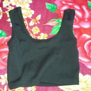 Private Lable crop top for women black colour size S