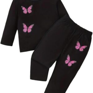 Keesor cotton top pant for girls black colour size 6to12yrs