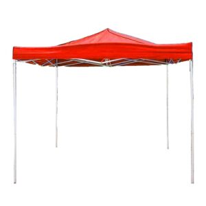 Privat Lable Portable Foldable Waterproof Gazebo Tent Camping and Terrace Garden with Adjustable Metal Frame 10 10 FT Red
