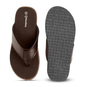 PharmEasy Diabetic and Orthopaedic Adjustable Strap Slipper Brown Colour Size 7