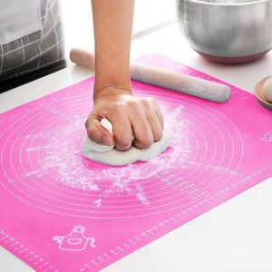 Privat Lable Silicone Chapati Rolling Mat Non Sticky Roti Mat Pink Colour
