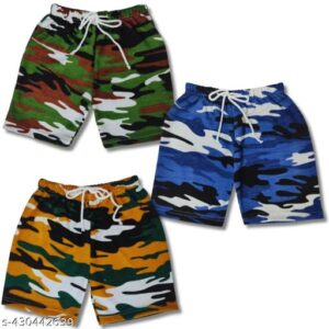 Private Lable Armi Shorts for boys multi colour size S pack of 3