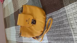 Private Lable Two way carry sling bag for women Yellow Colour