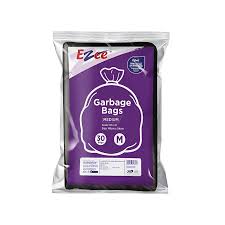 Ezee Premium Flat Garbage Bag Medium Black 48 INTO 54 CM