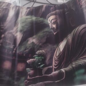 Private Lable Buddha Satin Matt Texture wall paper pack of 1