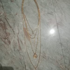 Private Lable Trendy Stylish Copper Womens Necklace pack of 1 gold colour