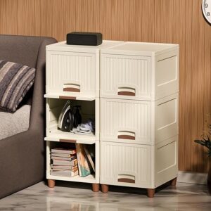 Private Lable MultiPurpose Organizer Modular Storage Box for Clothes White colour 6 Layer