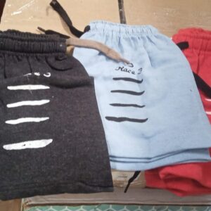 Private Lable Kids Boys casual LOOP KNIT fabric shorts cotton blended multi coloue size 2 pack of 3