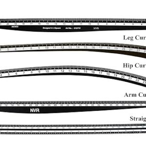 Deepak tailoring scales of 5 different shapes HipCurve Leg Curve Arm Curve straight L Curve shape scales black Colour