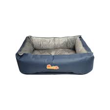 Nootie Small Cat Dog Bed blue and brey colour