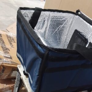 RAYSBORN Insulated Water Stain Repellent Food Pizza Courier Delivery Bag navy blue pack of 1