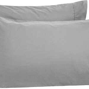 QUINCE Microfiber Pillow Covers Pack of 2 Dark Grey