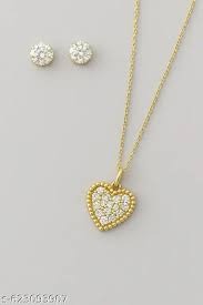 Private Lable Crystal Cluster Heart Shaped Pendants with Chains