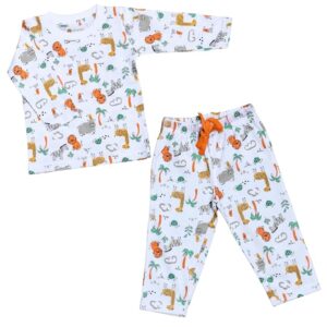Mango minis Cotton Jungle Print Babys girls boys Coord Sets Size 12 TO 18 Months multicolour