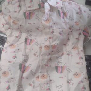 Private Lable Kids boys Printed Shirt cream colour size 3