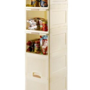 Private Lable 5 Layers Foldable Wardrobe Organizer cabinet white colour
