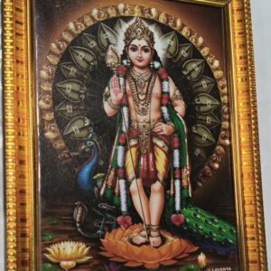 Private Lable Lord Murugan Subramanya Swamy Wall Painting Photo Frame