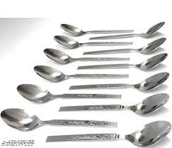 Private Lable Stainless Steel Spoons Set of 12 PCS