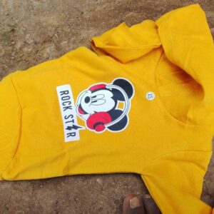 Private Lable Hoodies for boys yellow colour size S