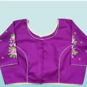 Private Lable cotton blouses for women purple colour