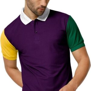 Private Lable collar half sleeve tshirt for men purple colour size 38