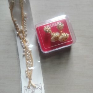 Private Lable 1 Gm Gram Gold Plated earring Kaan Chain for Women