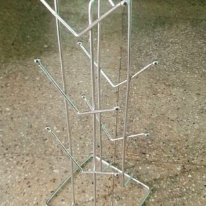 Private Lable stainless steel 12 Hooks Mug Stand V Shape Coffee Cup Holder for KitchenDining Table