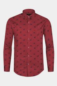 Private Lable Mens Red Colour Shirt Size L