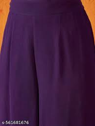 Private Lable Kids Girls Palazzo Pants Purple Colour Size 30