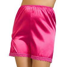 Private Lable Womnens Silk Shorts pink Colour SIze M