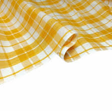 Private Lable Cotton Yellow Checks Towel Lrage Size