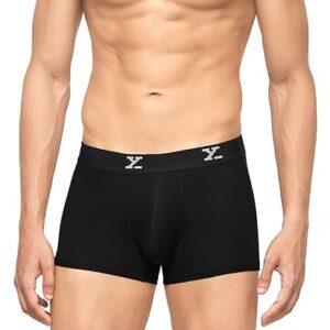 Xyxx Men Cotton Stretch Trunks Black Knight Size 80 to 85cm