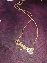 Private Lable Helicx Rose Shadow Name Pendant Chain