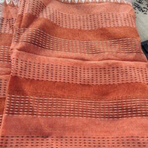 Private Lable Silk Womens Rust Self Design Cotton Regular Dupatta