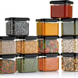 Private Lable Unbreakable Air Tight Container Pack Of 12 For Kitchen Storage Set