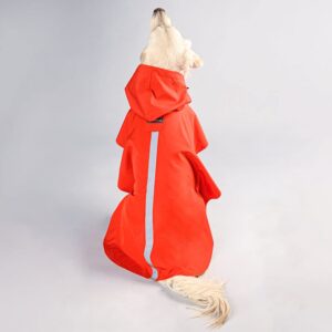 Heads Up For Tails Polyester Raining Champ Dog Raincoat 5XL red 1 Count