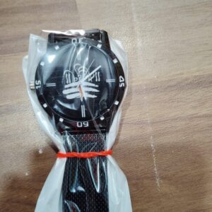 Private Lable NEW STYLISH PU BLACK STRAP WATCH BLACK COLOUR