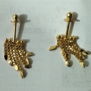 Private Lable Traditional Micron Plated Bugadi Earring gold colour