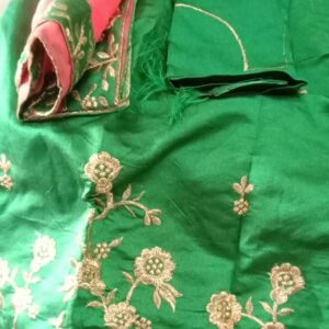 Private Lable unstiched girls lehnga choli green colour