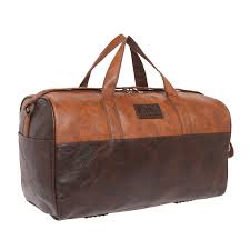 Private Lable 25L Travel Duffle Bag Brown Colour