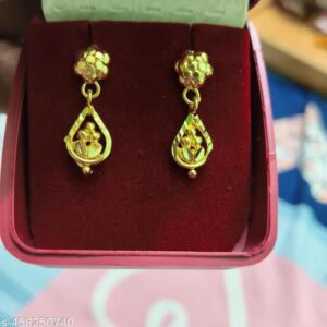 Private Lable Premium gold lezar earring for girl and baby