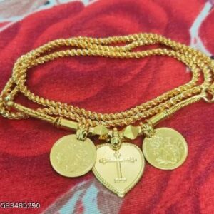 Private Lable Gold Plated Jesus Christ Mangalsutra