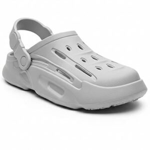 Private Lable Men s Classic Casual Sports Clogs Sandals with Adjustable Back Strap grey colour size 12