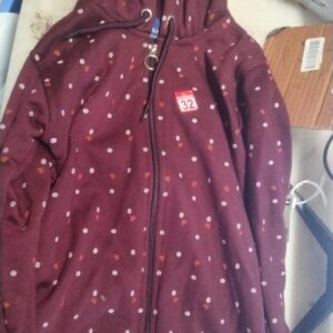 Kanojia Girls Printed Hooded Sweatshirt for kids firls siz2 32 maroon colourv