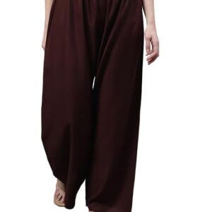 Private Lable Women s Girl s Wideleg Palazzo Pants Brown Colour Size 46 Pack of 1