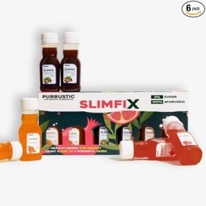 Slimfix Natural Weight Loss Through 9 Ayurvedic Herbs 60ml pack of 6