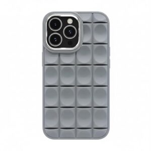Privat Lable DAVIK 3D Chocolate Bumper Case for iPhone Series Grey iPhone 14 Pro Max