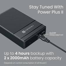 Portronics 2x2000mAH mini ups uninterrupted power flow power plus